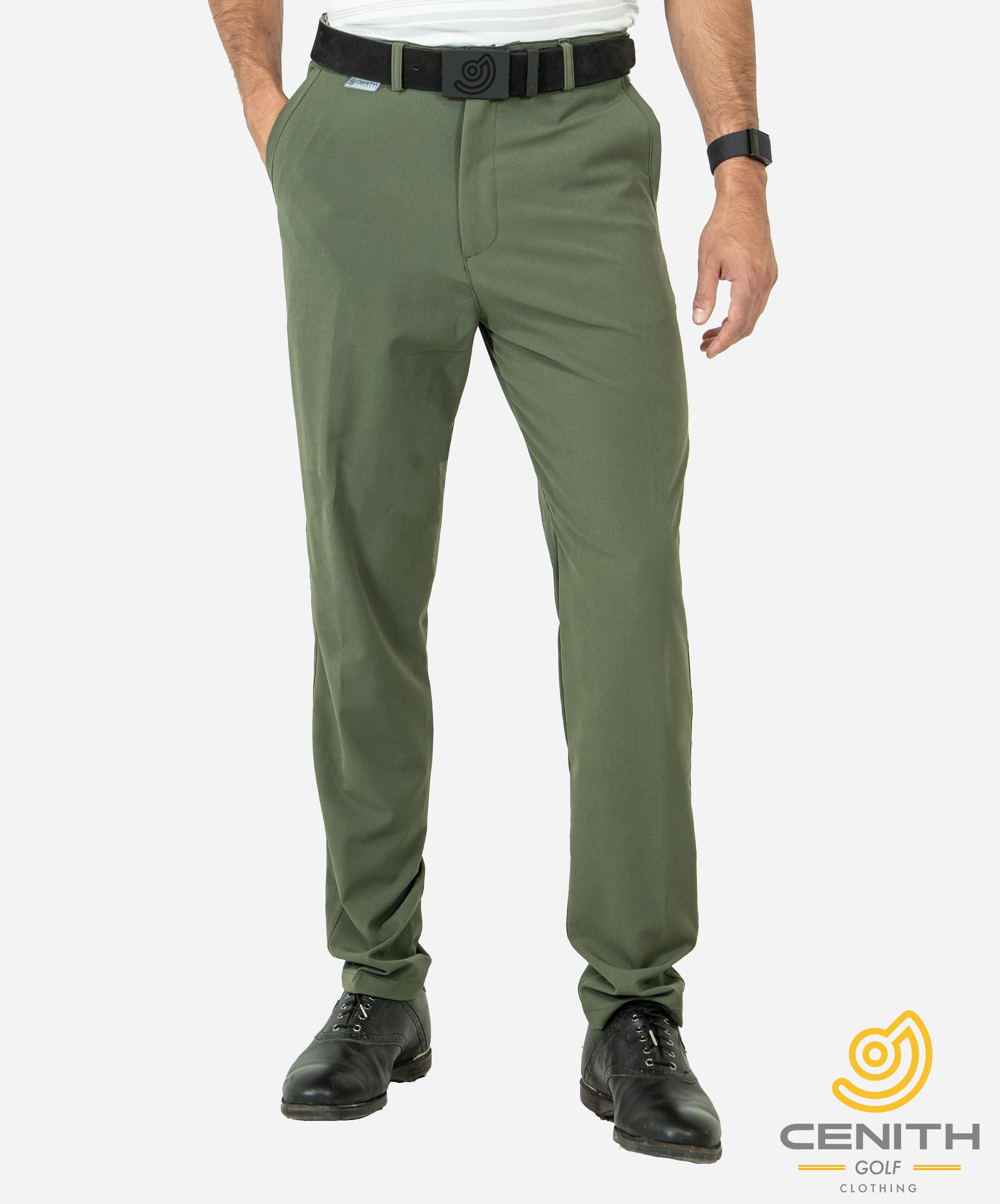 Cenith Pantalón para Golf de Hombre con Textura Waffle Verde