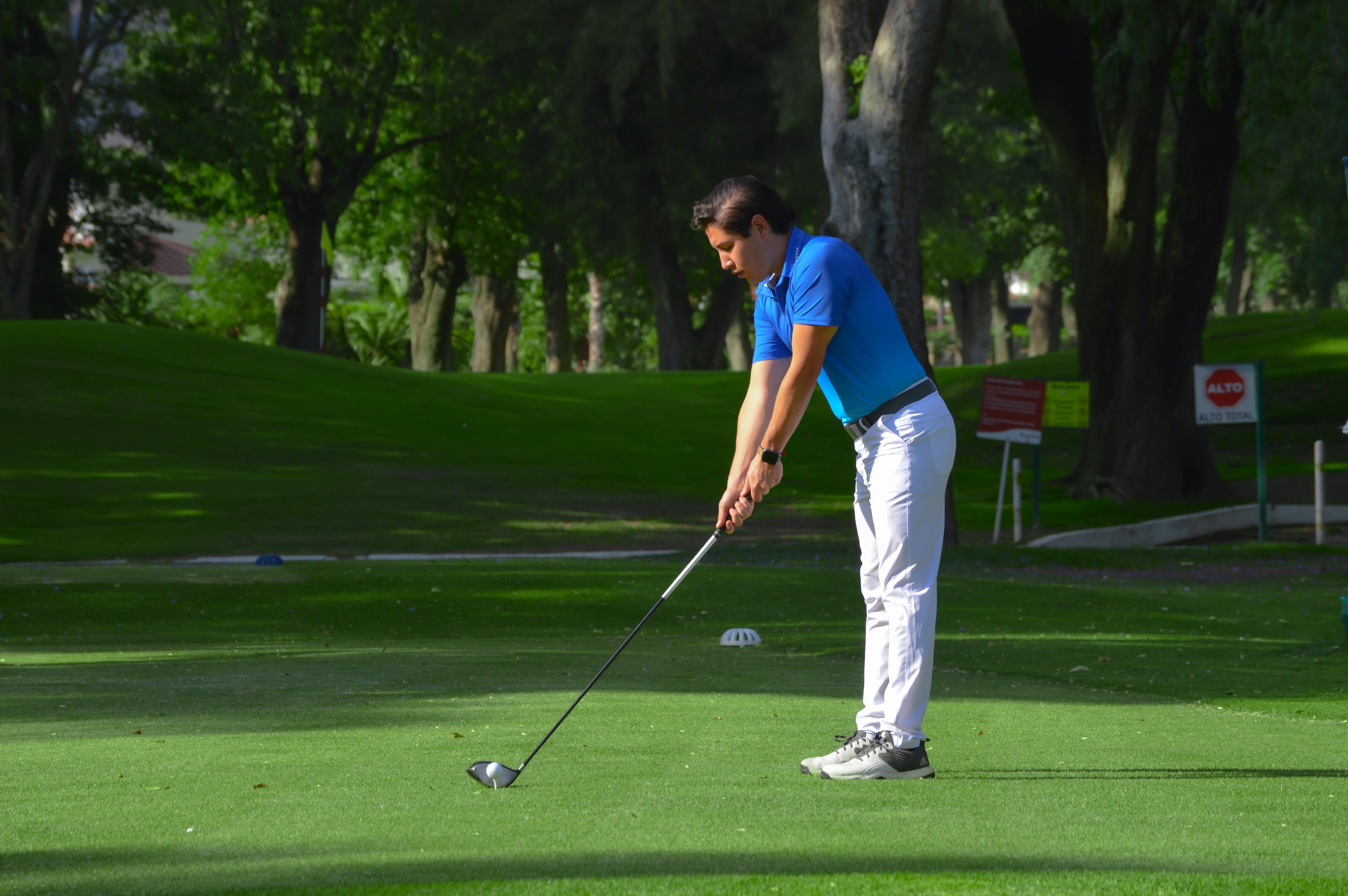 Cenith Pantalón para Golf de Hombre Repelente Blanco