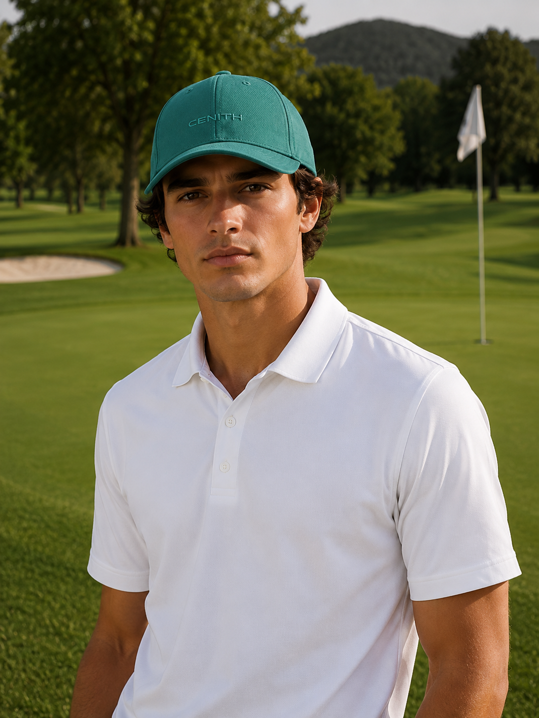 Gorra de golf bordada de adulto