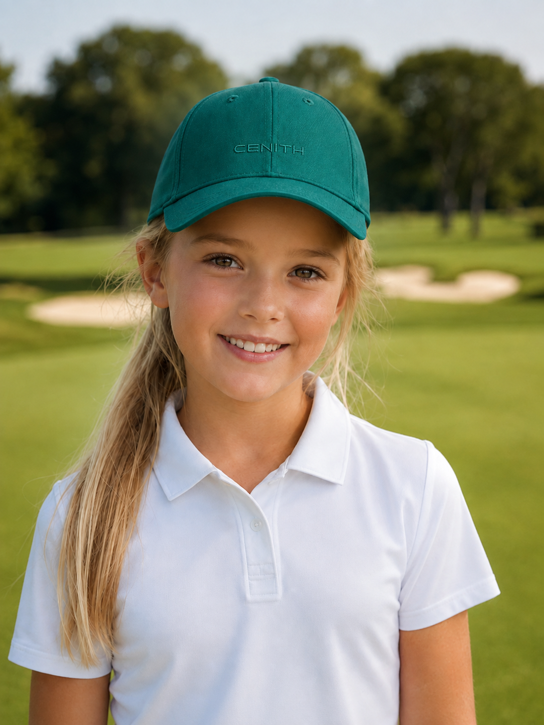 Gorra de golf bordada de junior