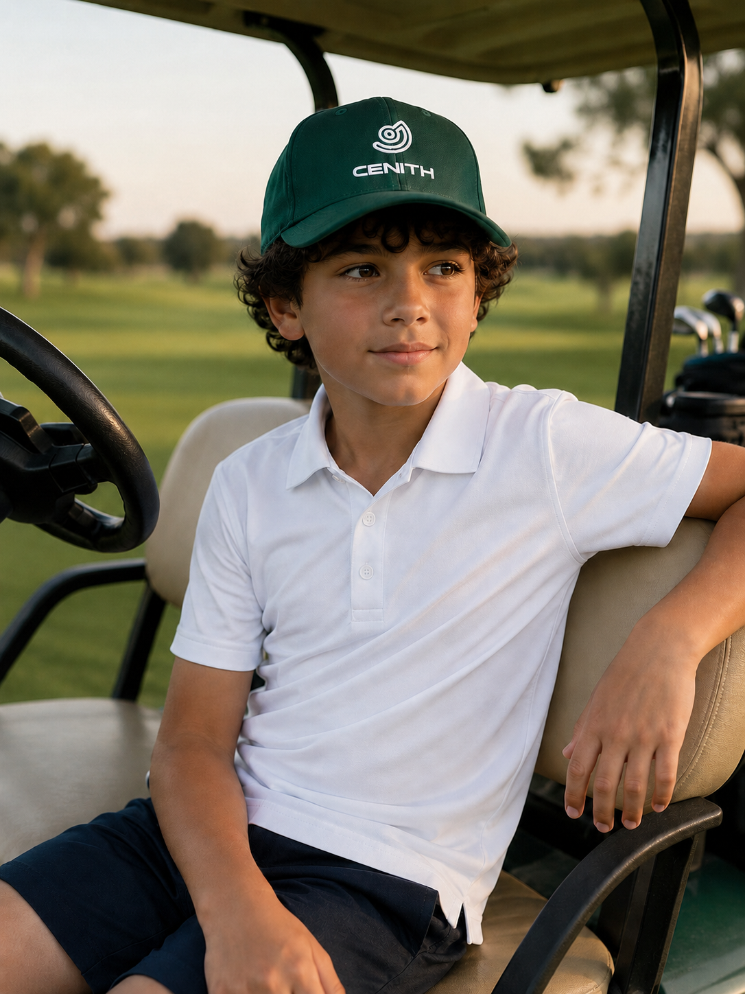 Gorra de golf clásica de junior