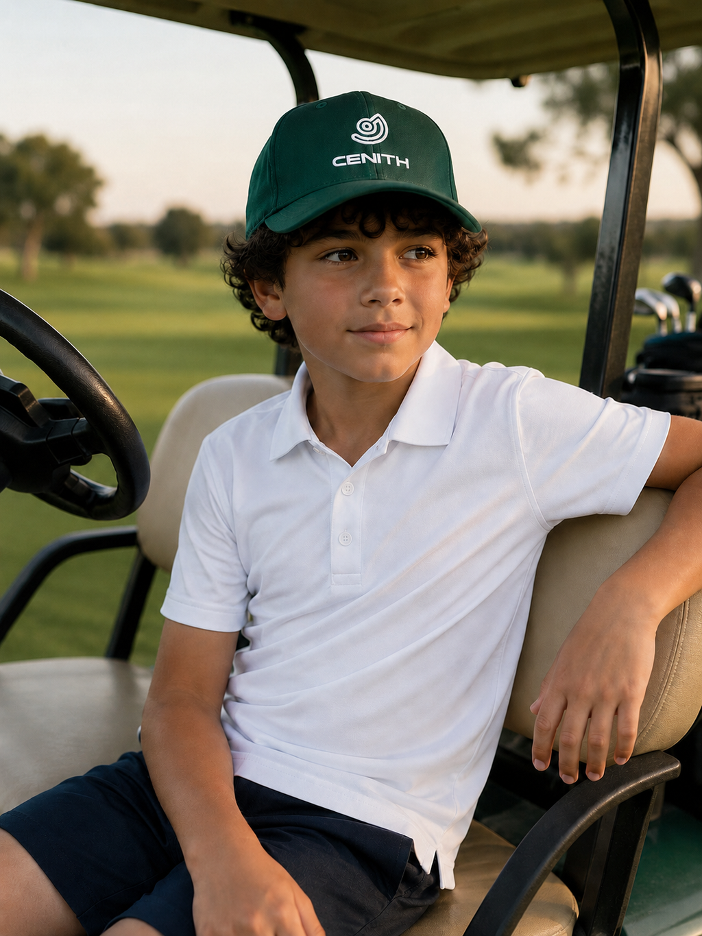 Gorra de golf clásica de junior