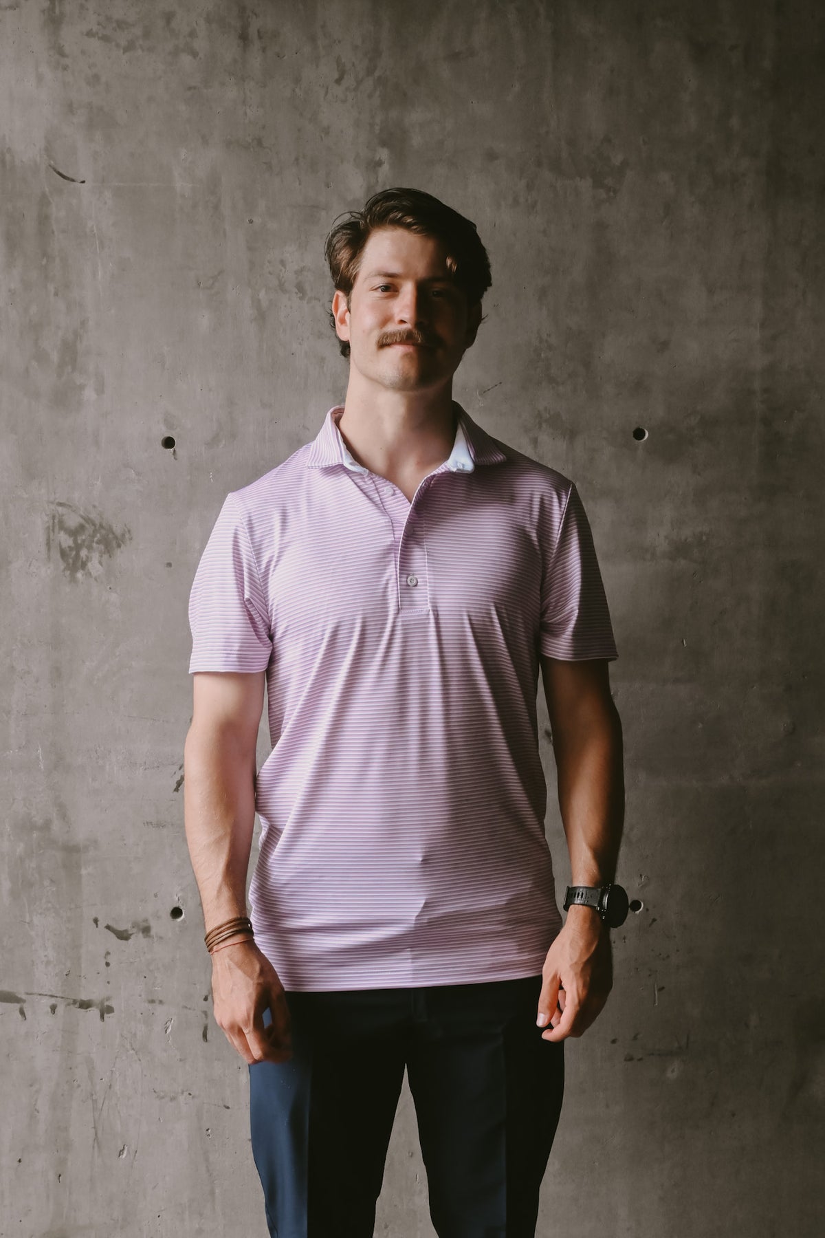 Polo Lein rosa caballero