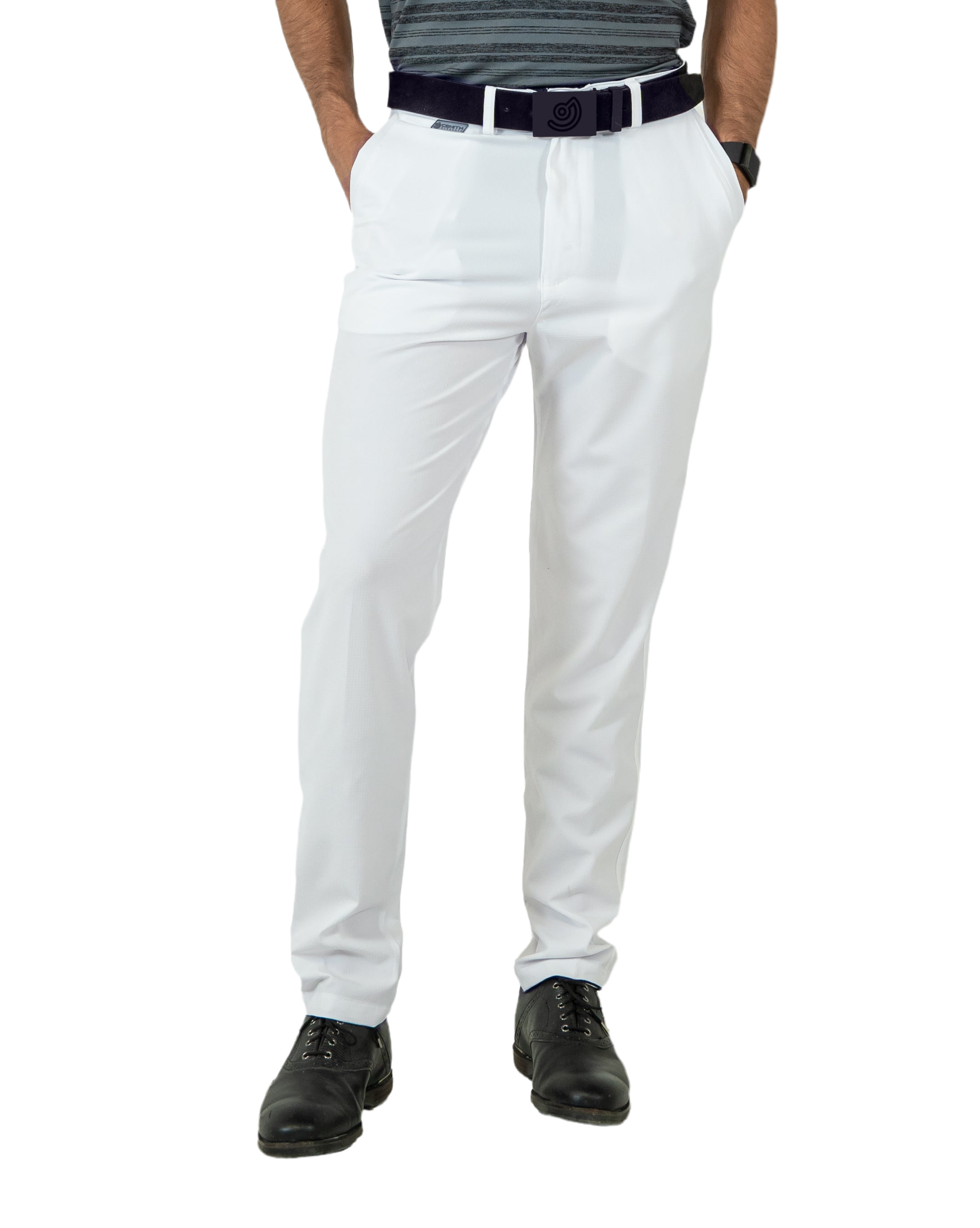 Cenith Pantalón para Golf de Hombre Repelente Blanco